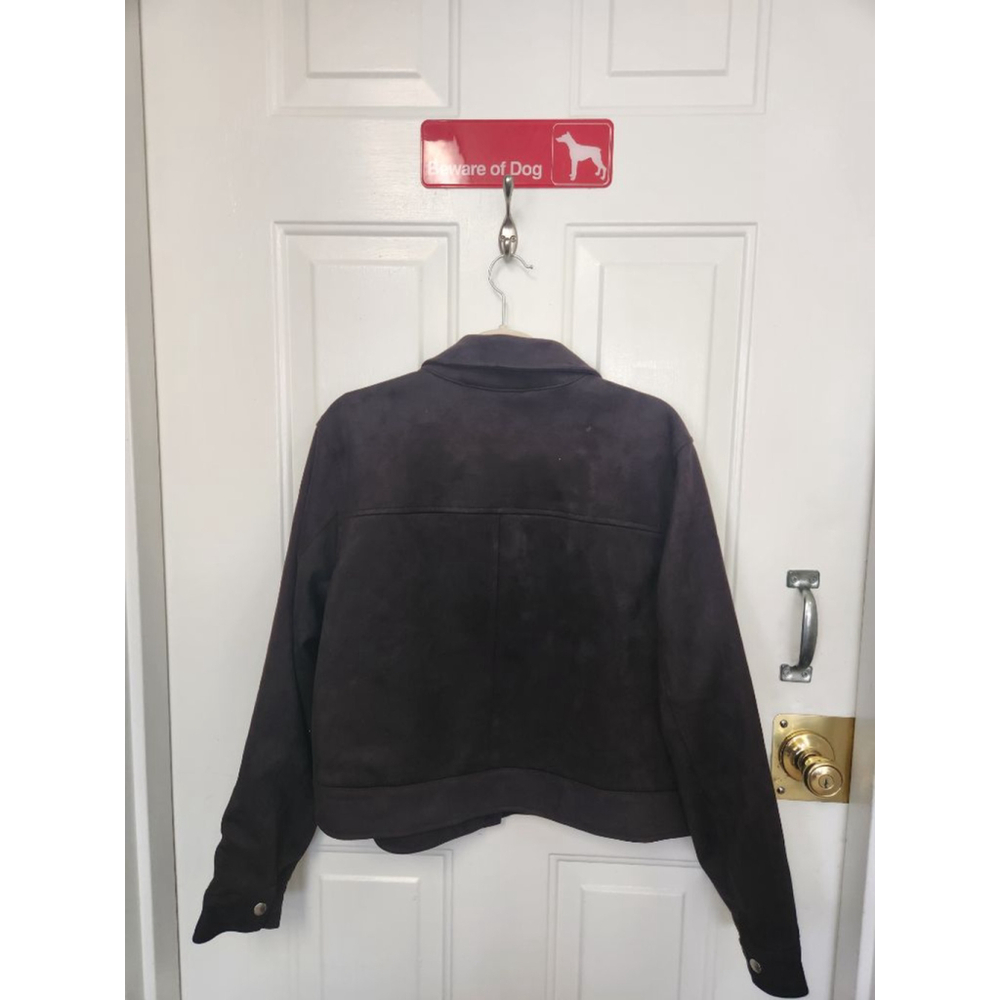 Universal Thread Brown Faux Suede Cropped Jacket XL - Picture 7 of 14
